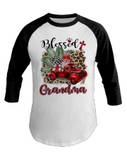Blessed Grandma - Truck Xmas BG Baseball Tee tile
