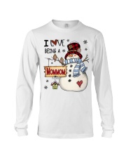 I Love being Mommom Snowman Xmas Long Sleeve Tee tile