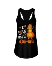 I Love Being An Oma - Pumpkin Ladies Flowy Tank tile