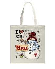 I Love Being Gigi Snowman Xmas Tote Bag tile
