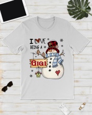 I Love Being Gigi Snowman Xmas Classic T-Shirt lifestyle-mens-crewneck-front-17