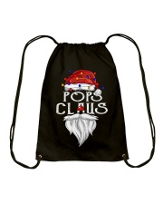 Pops Claus Christmas Lights Drawstring Bag tile