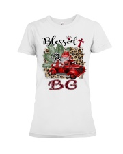 Blessed BG - Truck Xmas BG Premium Fit Ladies Tee tile