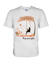 Grammy Life - Maple Tree V-Neck T-Shirt tile