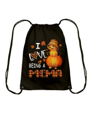 I Love Being A Mema - Pumpkin Drawstring Bag tile