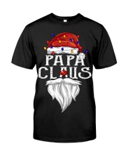 Papa Claus Christmas Lights Classic T-Shirt front