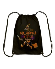 This Is My Grandma Witch Costume - Orange Drawstring Bag tile