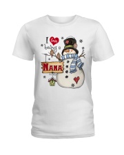 I Love Being A Nana - Snowman V1 Ladies T-Shirt tile