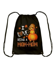 I Love Being A Mom-Mom - Pumpkin Drawstring Bag tile