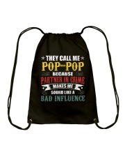 Pop-Pop Bad Influence V1 Drawstring Bag tile