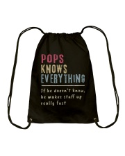 Pops Knows Everything N Drawstring Bag tile