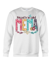 Blessed To Be Called Mema H Crewneck Sweatshirt tile