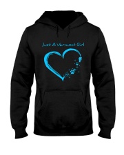 Just A vermont Girl Hooded Sweatshirt front