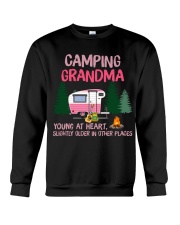 grandma camping Crewneck Sweatshirt tile