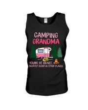 grandma camping Unisex Tank tile