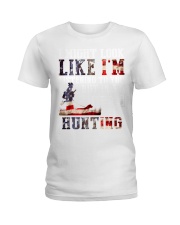 hunting-listen Ladies T-Shirt tile