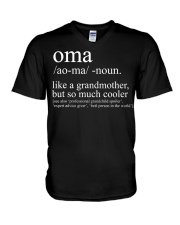 Oma For Women Grandma Birthday Mother's Day V-Neck T-Shirt thumbnail