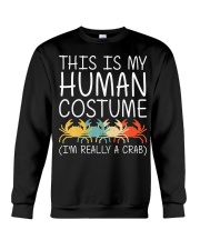 Crab Halloween Human Costume Decapod Ocean Easy Crewneck Sweatshirt thumbnail