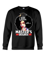 Masters Degree Educated Melanin Black Queen Crewneck Sweatshirt thumbnail
