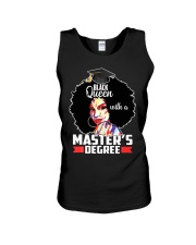 Masters Degree Educated Melanin Black Queen Unisex Tank thumbnail