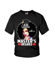 Masters Degree Educated Melanin Black Queen Youth T-Shirt thumbnail