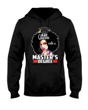 Masters Degree Educated Melanin Black Queen Hooded Sweatshirt thumbnail