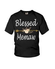 Blessed Memaw Youth T-Shirt thumbnail