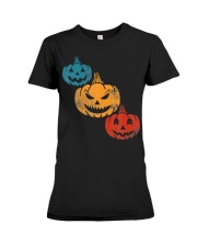 Vintage Halloween Pumpkin Costume Premium Fit Ladies Tee thumbnail