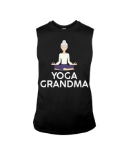 Yoga Grandma Cool Meditating Grandmother Sleeveless Tee thumbnail