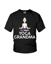 Yoga Grandma Cool Meditating Grandmother Youth T-Shirt thumbnail