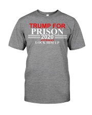 Trump For Prison 2020 Lock Him Up Premium Fit Mens Tee front