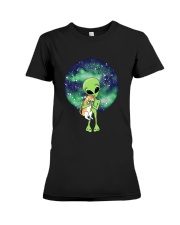 Alien And The Cat Premium Fit Ladies Tee thumbnail