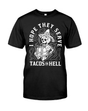 I Hope They Serve Tacos In Hell Halloween Taco Premium Fit Mens Tee thumbnail