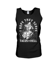 I Hope They Serve Tacos In Hell Halloween Taco Unisex Tank thumbnail