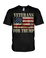 Veterans For Trump 2020 Vintage V-Neck T-Shirt thumbnail