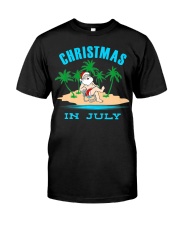 Merry Christmas In July Funny Santa Xmas Party Premium Fit Mens Tee thumbnail