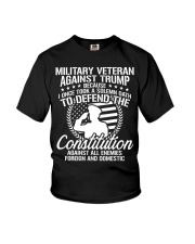 Military Veterans Against Trump 2020 USA Election Youth T-Shirt thumbnail