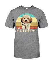 Cute Cavapoo Dog Vintage Pet Owner Graphic Premium Fit Mens Tee front