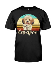 Cute Cavapoo Dog Vintage Pet Owner Graphic Premium Fit Mens Tee thumbnail