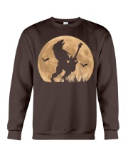 Halloween Guitar Costume Werewolf Rock Guitarist Crewneck Sweatshirt front