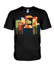 Tropical Toucan V-Neck T-Shirt tile