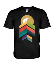 Bear Moon V-Neck T-Shirt tile