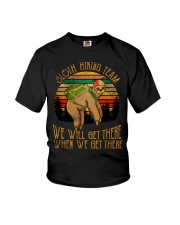 Sloth Hiking Team Youth T-Shirt tile