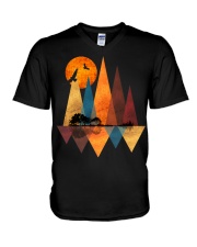 Music Mountains V-Neck T-Shirt tile