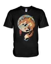 Fire Fox V-Neck T-Shirt tile