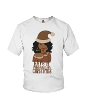 Have a melanin christmas Afro Santa African American Christmas Black Santa Black People Christmas Africa Christmas African American History Youth T-Shirt tile