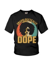 Unapologetically Dope Black Pride Melanin African Youth T-Shirt tile