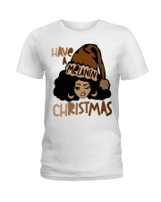 2-Afro Santa lighter 1 Ladies T-Shirt tile