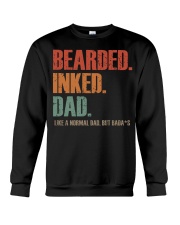 Bearded Inked Black Dad Crewneck Sweatshirt tile