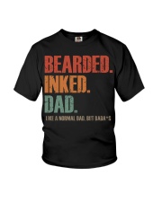 Bearded Inked Black Dad Youth T-Shirt tile